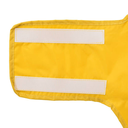 Hunde Regenmantel mit Reflexstreifen Polyester Gelb 2XL