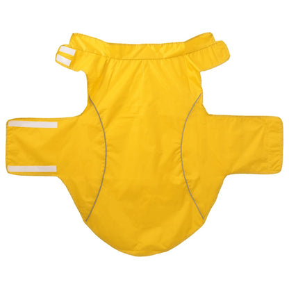 Hunde Regenmantel mit Reflexstreifen Polyester Gelb 3XL
