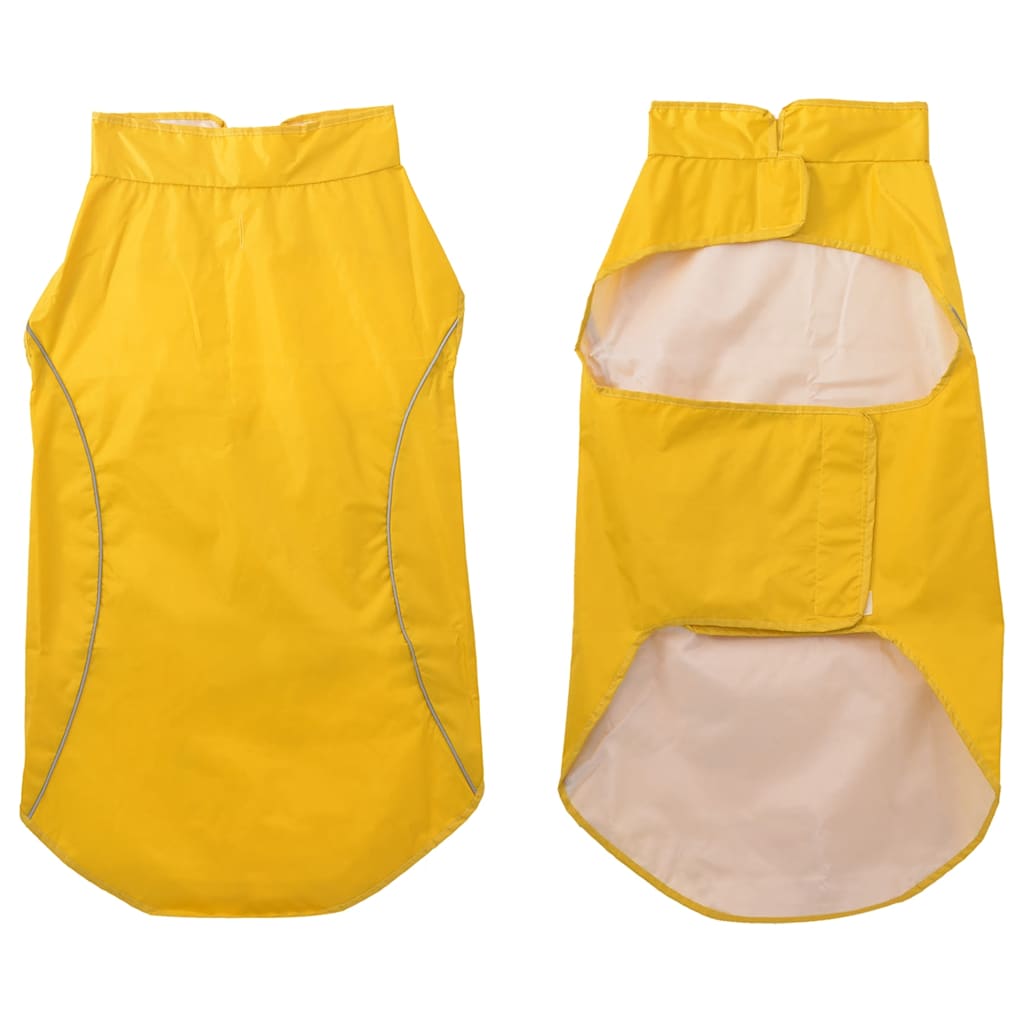 Hunde Regenmantel mit Reflexstreifen Polyester Gelb 4XL
