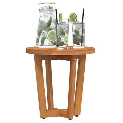 Garten-Beistelltisch Rund Ø40x40 cm Massivholz Akazie
