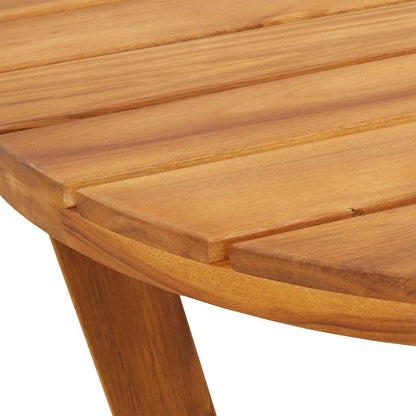Garten-Beistelltisch Rund Ø40x40 cm Massivholz Akazie
