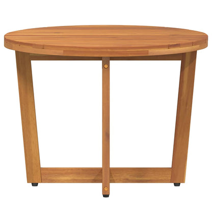 Garten-Beistelltisch Rund Ø55x40 cm Massivholz Akazie
