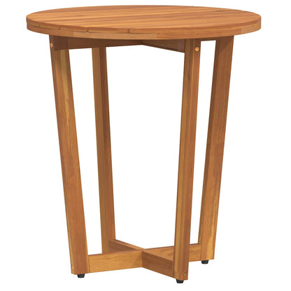 Garten-Beistelltisch Rund Ø55x60 cm Massivholz Akazie