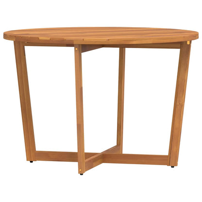 Garten-Esstisch Rund Ø110x75 cm Massivholz Akazie