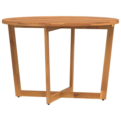 Garten-Esstisch Rund Ø110x75 cm Massivholz Akazie