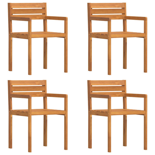 Gartenstühle 4 Stk. 50x53x80 cm Massivholz Akazie