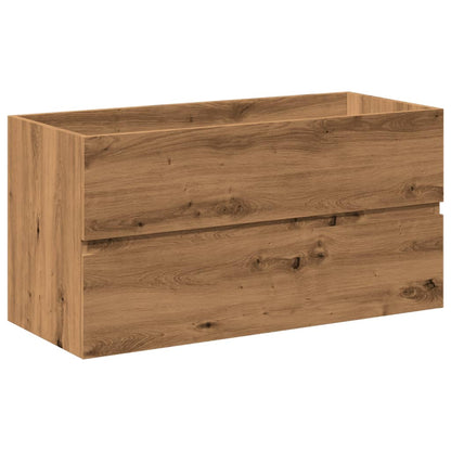 Waschbeckenunterschrank mit Einbaubecken Artisan-Eiche