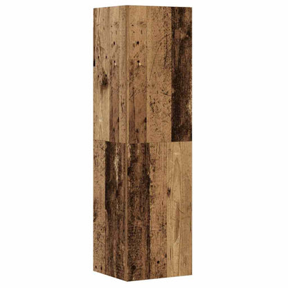 5-tlg. TV-Schrank-Set Wandmontage Altholz-Optik Holzwerkstoff