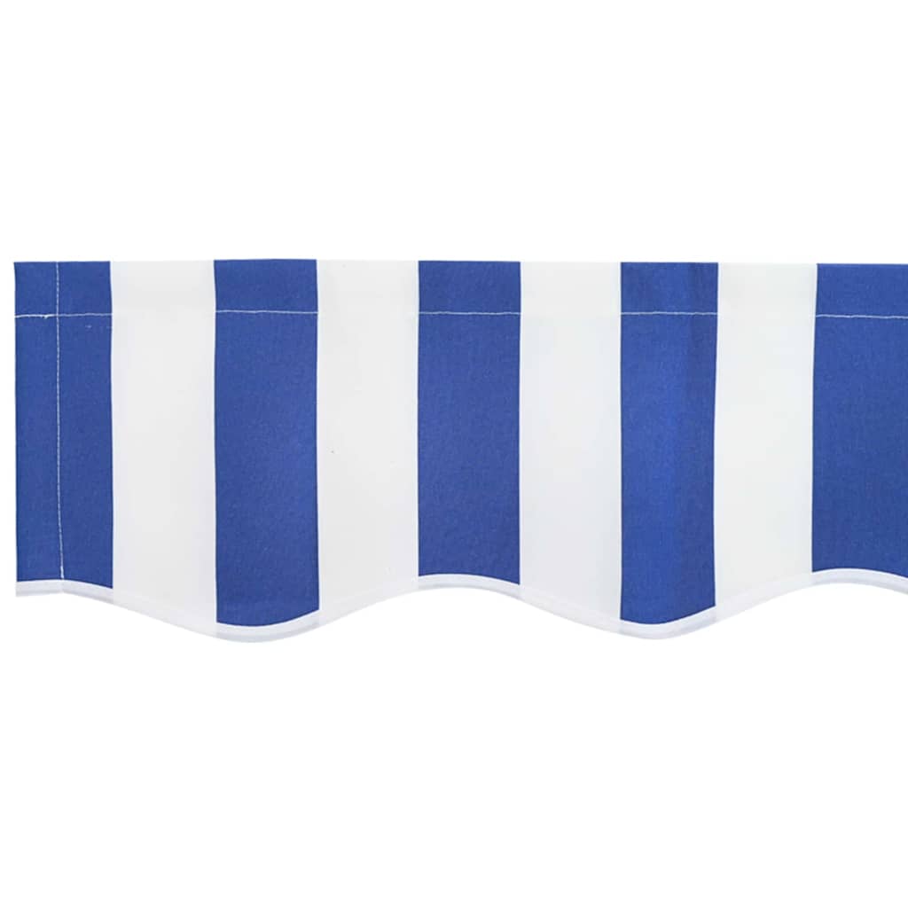 Markisen-Ersatzstoff Blau und weiß 350 x 200 cm Segeltuch