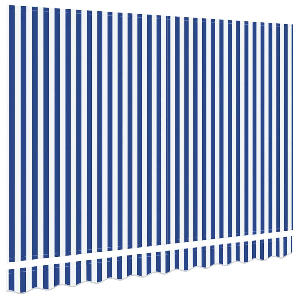 Markisen-Ersatzstoff Blau und weiß 350 x 200 cm Segeltuch