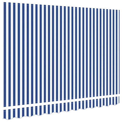 Markisen-Ersatzstoff Blau und weiß 350 x 200 cm Segeltuch