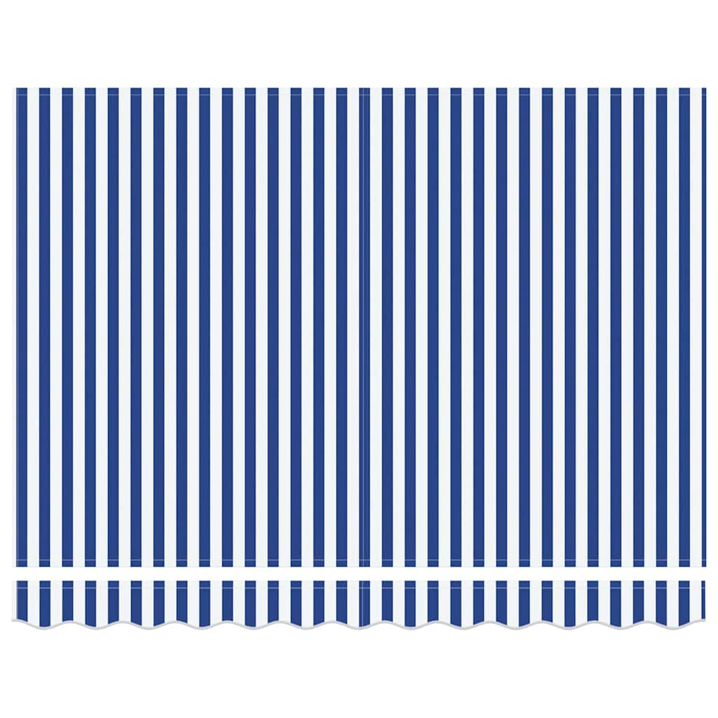 Markisen-Ersatzstoff Blau und weiß 350 x 200 cm Segeltuch