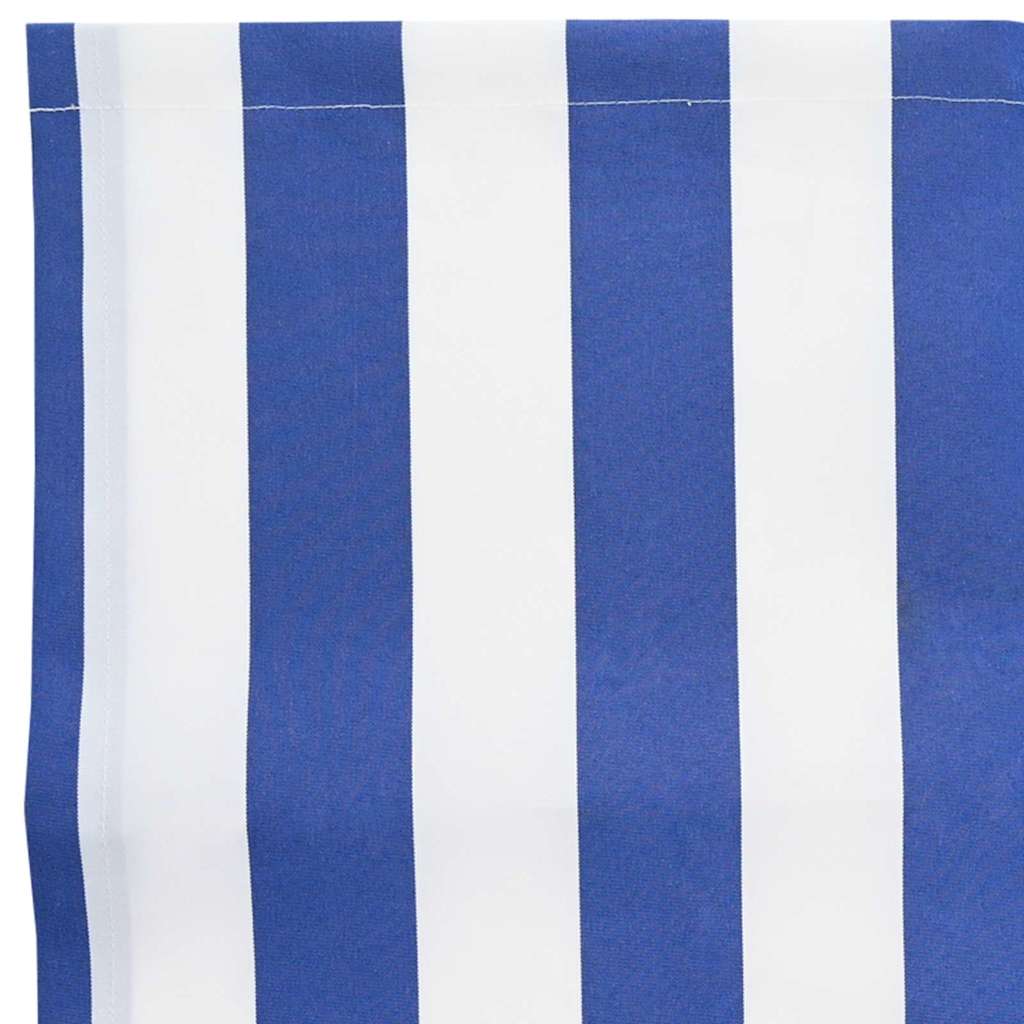 Markisen-Ersatzstoff Blau und weiß 400 x 200 cm Segeltuch