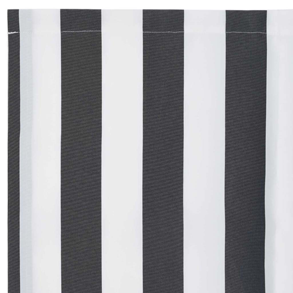 Markisen-Ersatzstoff Anthrazit und Weiß 350 x 200 cm Segeltuch