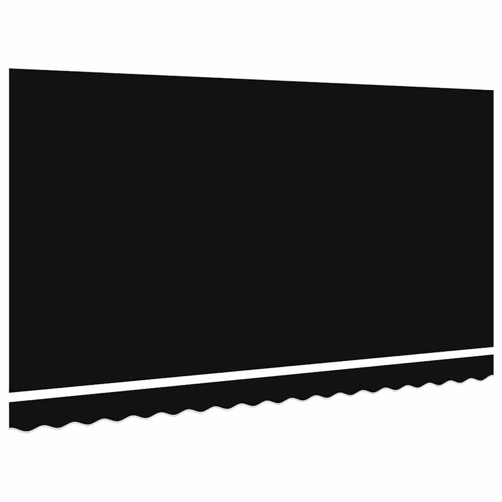 Markisen-Ersatzstoff Schwarz 400 x 200 cm Segeltuch