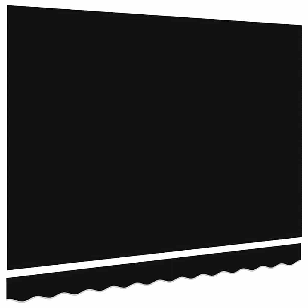 Markisen-Ersatzstoff Schwarz 300 x 250 cm Segeltuch