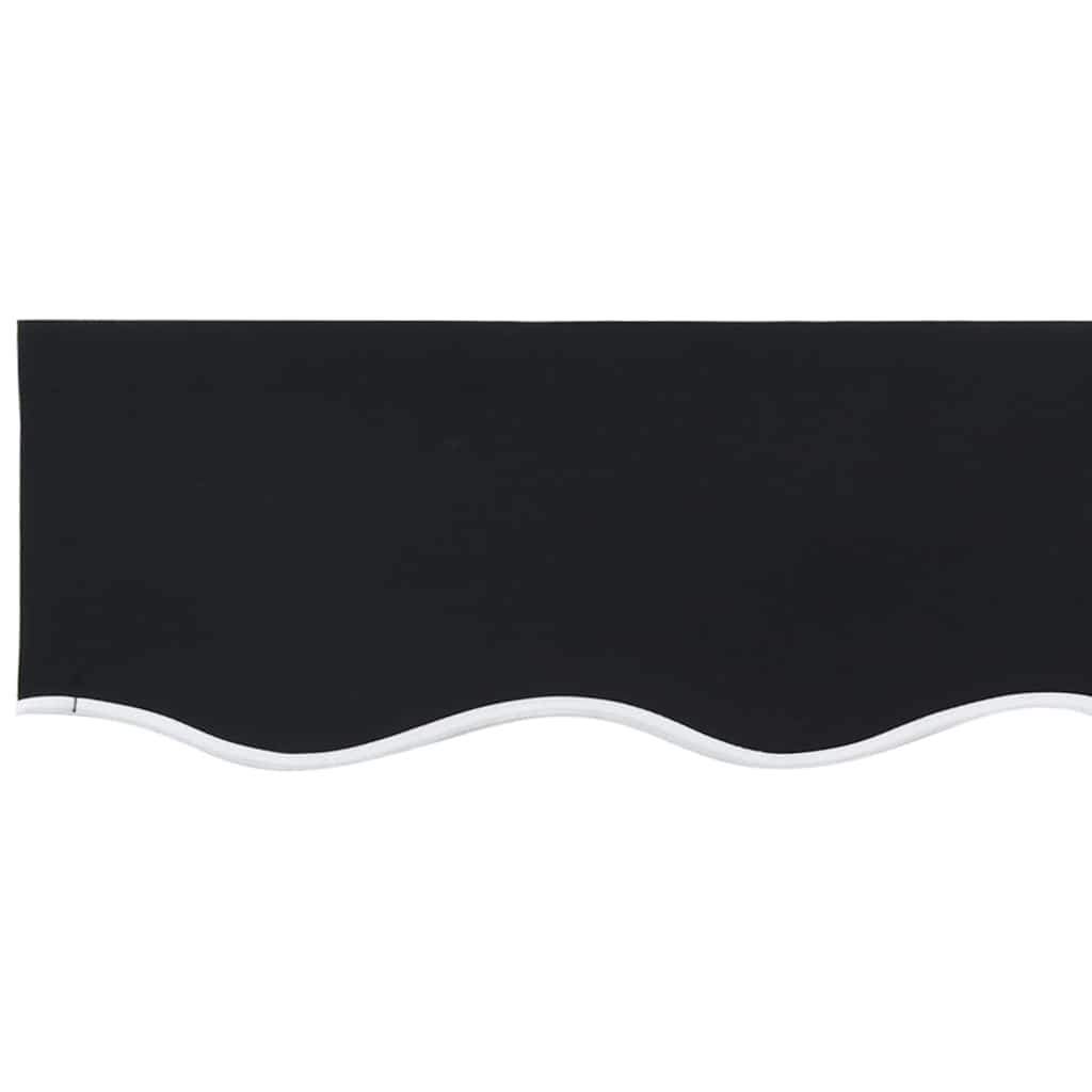 Markisen-Ersatzstoff Schwarz 450 × 350 cm Segeltuch