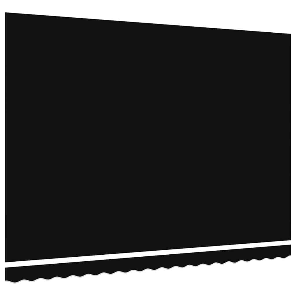 Markisen-Ersatzstoff Schwarz 450 × 350 cm Segeltuch