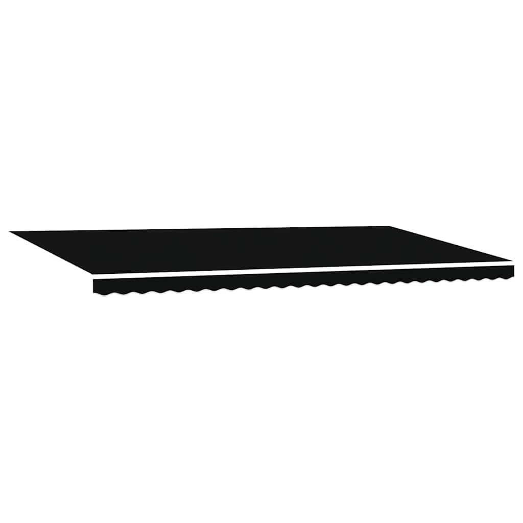 Markisen-Ersatzstoff Schwarz 600 × 300 cm Segeltuch