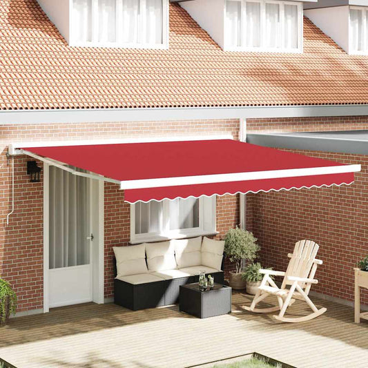 Markisen-Ersatzstoff Rot 400 × 350 cm Segeltuch