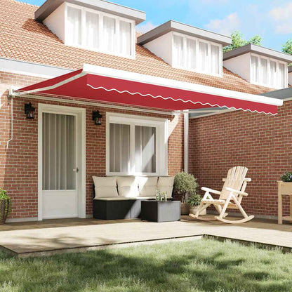 Markisen-Ersatzstoff Rot 400 × 350 cm Segeltuch