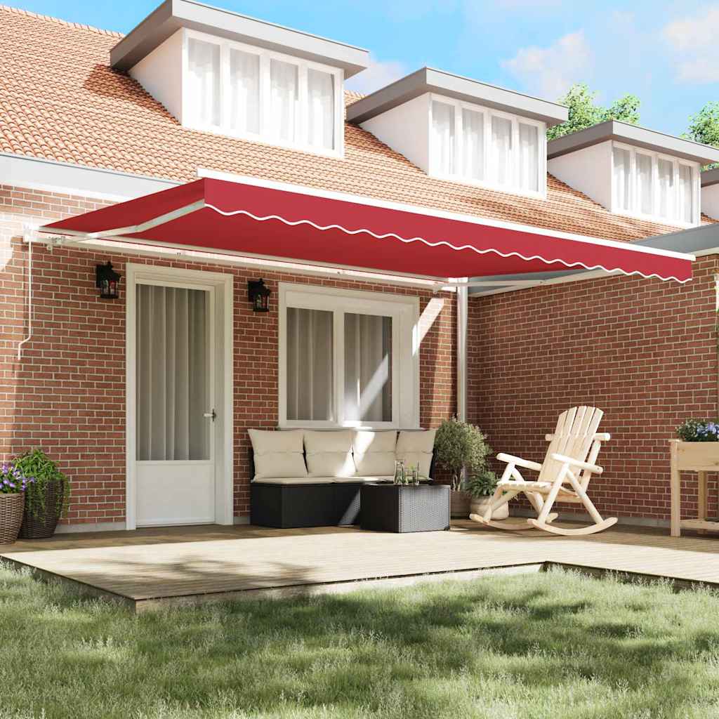 Markisen-Ersatzstoff Rot 450 × 300 cm Segeltuch