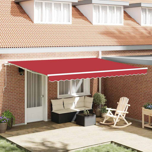Markisen-Ersatzstoff Rot 450 × 350 cm Segeltuch