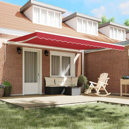 Markisen-Ersatzstoff Rot 450 × 350 cm Segeltuch