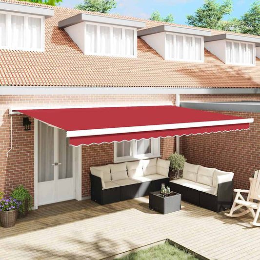 Markisen-Ersatzstoff Rot 500 x 350 cm Segeltuch