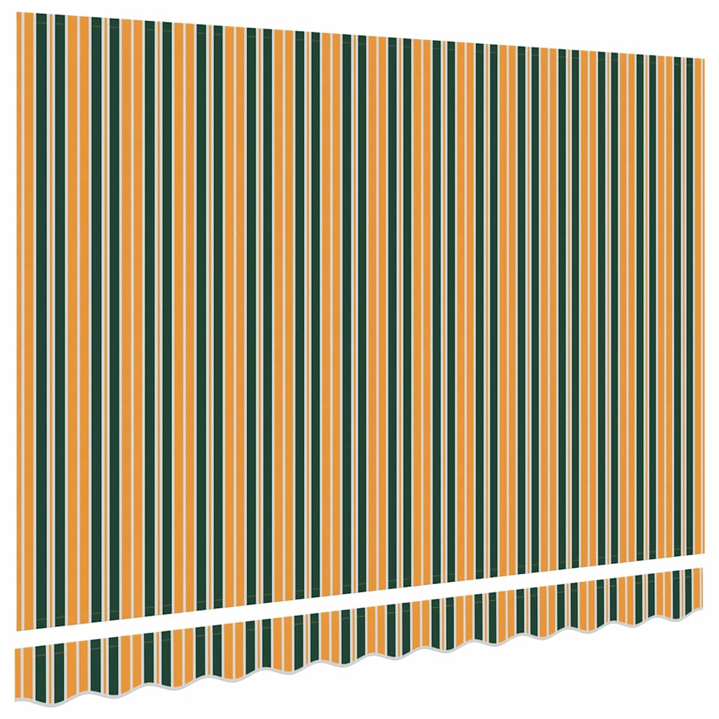 Markisen-Ersatzstoff Grün und Gelb 300 x 250 cm Segeltuch