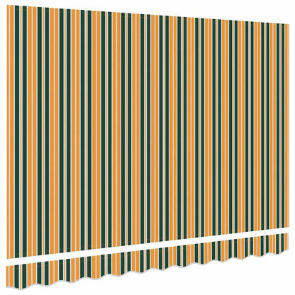 Markisen-Ersatzstoff Grün und Gelb 300 x 250 cm Segeltuch