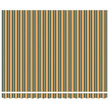 Markisen-Ersatzstoff Grün und Gelb 400 × 350 cm Segeltuch
