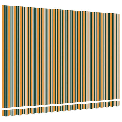 Markisen-Ersatzstoff Grün und Gelb 450 × 350 cm Segeltuch