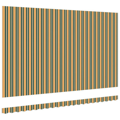Markisen-Ersatzstoff Grün und Gelb 500 x 350 cm Segeltuch