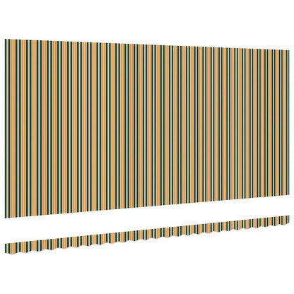 Markisen-Ersatzstoff Grün und Gelb 600 x 300 cm Segeltuch