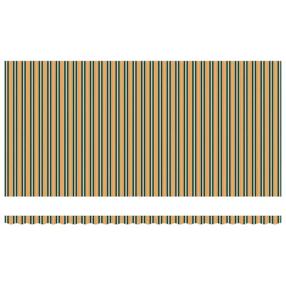 Markisen-Ersatzstoff Grün und Gelb 600 x 300 cm Segeltuch
