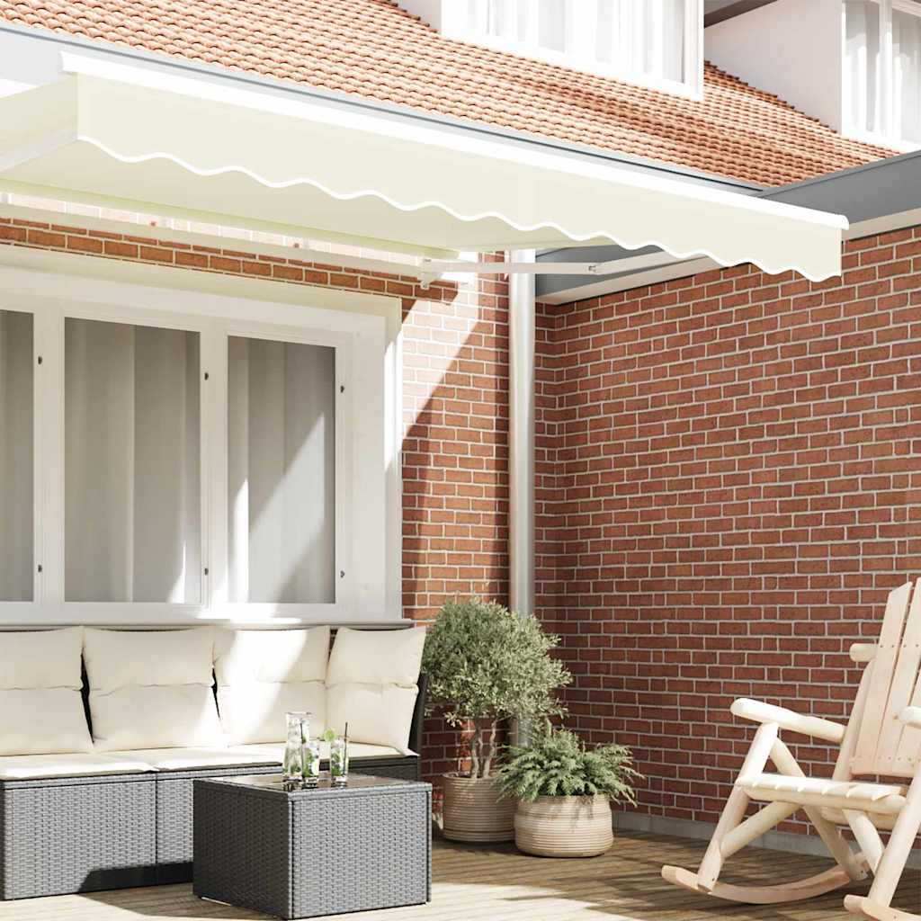 Markisenfranse Creme 2,3 x 0,2 m Segeltuch