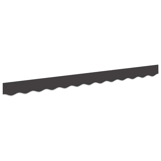 Markisenfranse Anthrazit 2,3 x 0,2 m Segeltuch