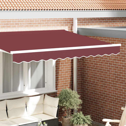 Markisenfranse Bordeauxrot 2,3 x 0,2 m Segeltuch