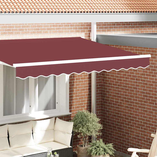 Markisenfranse Bordeauxrot 2,3 x 0,2 m Segeltuch