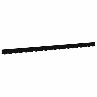 Markisenfranse Schwarz 4,3 x 0,2 m Segeltuch