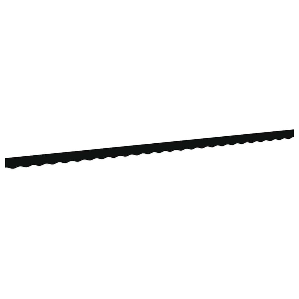 Markisenfranse Schwarz 5,8 x 0,2 m Segeltuch