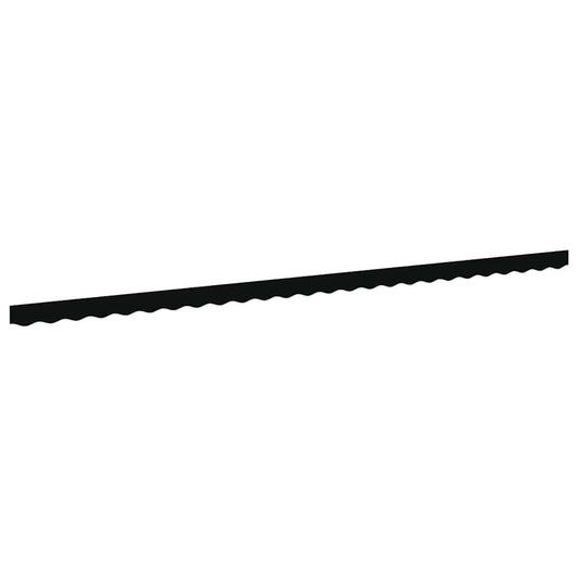 Markisenfranse Schwarz 5,8 x 0,2 m Segeltuch
