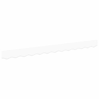 Markisenfranse Weiß 2,3 x 0,2 m Segeltuch