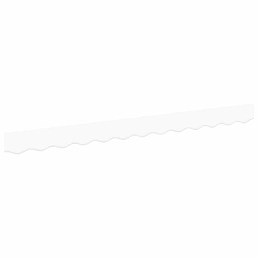 Markisenfranse Weiß 2,8 x 0,2 m Segeltuch