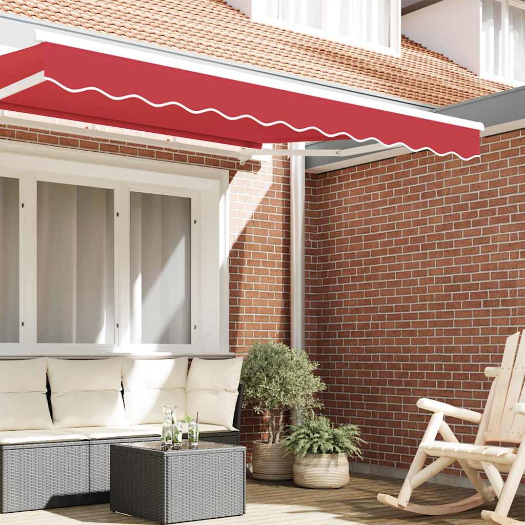 Markisenfranse Rot 2,3 x 0,2 m Segeltuch