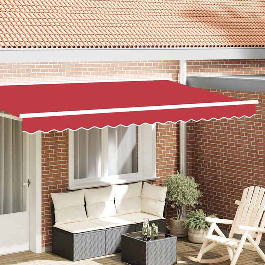 Markisenfranse Rot 3,3 x 0,2 m Segeltuch