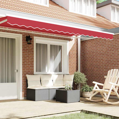 Markisenfranse Rot 3,3 x 0,2 m Segeltuch