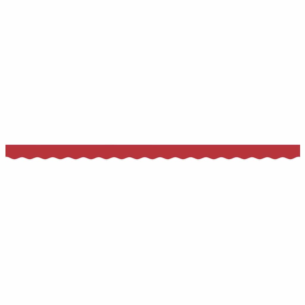 Markisenfranse Rot 3,3 x 0,2 m Segeltuch