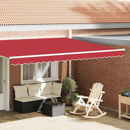Markisenfranse Rot 4,3 x 0,2 m Segeltuch